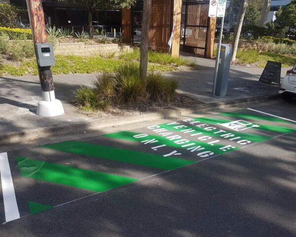 Electric Car Charging Outdoor