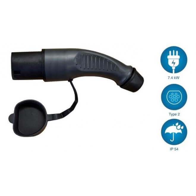 Type 2 Black Plug 7.4kw - EVSE Australia