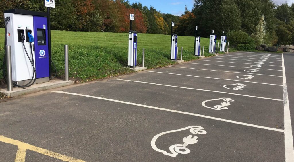 Mazda public charging station